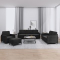 vidaXL, vidaXL 4-tlg. Sofagarnitur Schwarz Samt