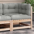 vidaXL, vidaXL Garten-Ecksofa mit Kissen Massivholz Kiefer