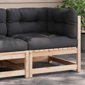 vidaXL, vidaXL Garten-Ecksofa mit Kissen Massivholz Kiefer