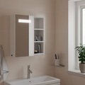 vidaXL, vidaXL Spiegelschrank mit LED-Beleuchtung Weiß 45x13x52 cm