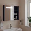 vidaXL, vidaXL Spiegelschrank mit LED-Beleuchtung Grau 60x13x52 cm