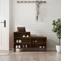 vidaXL, vidaXL Schuhregal Braun Eichen-Optik 102x36x60 cm Holzwerkstoff