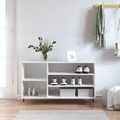 vidaXL, vidaXL Schuhregal Hochglanz-Weiß 102x36x60 cm Holzwerkstoff