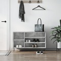 vidaXL, vidaXL Schuhregal Betongrau 102x36x60 cm Holzwerkstoff