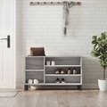 vidaXL, vidaXL Schuhregal Grau Sonoma 102x36x60 cm Holzwerkstoff