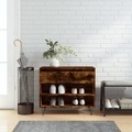 vidaXL, vidaXL Schuhregal Räuchereiche 70x36x60 cm Holzwerkstoff