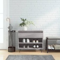 vidaXL, vidaXL Schuhregal Grau Sonoma 70x36x60 cm Holzwerkstoff