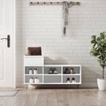 vidaXL, vidaXL Schuhregal Weiß 102x36x60 cm Holzwerkstoff