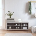 vidaXL, vidaXL Schuhregal Grau Sonoma 102x36x60 cm Holzwerkstoff