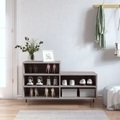 vidaXL, vidaXL Schuhregal Grau Sonoma 102x36x60 cm Holzwerkstoff