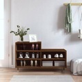 vidaXL, vidaXL Schuhregal Braun Eichen-Optik 102x36x60 cm Holzwerkstoff