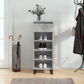 vidaXL, vidaXL Schuhschrank Betongrau 40x36x105 cm Holzwerkstoff