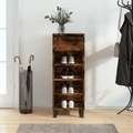 vidaXL, vidaXL Schuhschrank Räuchereiche 40x36x105 cm Holzwerkstoff