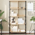 vidaXL, vidaXL Bücherregal Sonoma-Eiche 78,5x33x153 cm Holzwerkstoff