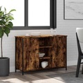 vidaXL, vidaXL Sideboard Räuchereiche 100x35x70 cm Holzwerkstoff