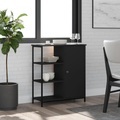 vidaXL, vidaXL Sideboard Schwarz 70x30x80 cm Holzwerkstoff