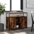 vidaXL, vidaXL Sideboard Räuchereiche 100x35x80 cm Holzwerkstoff