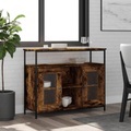 vidaXL, vidaXL Sideboard Räuchereiche 100x35x80 cm Holzwerkstoff