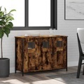 vidaXL, vidaXL Sideboard Räuchereiche 100x35x70 cm Holzwerkstoff