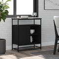 vidaXL, vidaXL Sideboard Schwarz 69x35x80 cm Holzwerkstoff