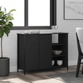 vidaXL, vidaXL Sideboard Schwarz 100x33x75 cm Holzwerkstoff