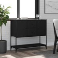 vidaXL, vidaXL Sideboard Schwarz 100x36x85 cm Holzwerkstoff