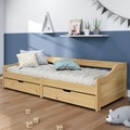 vidaXL, vidaXL Tagesbett mit 2 Schubladen IRUN 90x200 cm Massivholz Kiefer