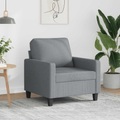 vidaXL, vidaXL Sofasessel Hellgrau 60 cm Stoff