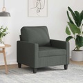 vidaXL, vidaXL Sofasessel Dunkelgrau 60 cm Stoff