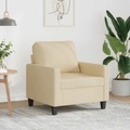 vidaXL, vidaXL Sessel Creme 60 cm Stoff