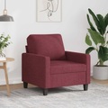 vidaXL, vidaXL Sessel Weinrot 60 cm Stoff