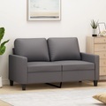 vidaXL, vidaXL 2-Sitzer-Sofa Grau 120 cm Kunstleder