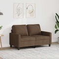 vidaXL, vidaXL 2-Sitzer-Sofa Braun 120 cm Stoff