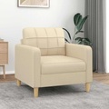 vidaXL, vidaXL Sofasessel Creme 60 cm Stoff