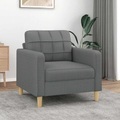 vidaXL, vidaXL Sofasessel Dunkelgrau 60 cm Stoff