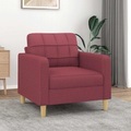 vidaXL, vidaXL Sofasessel Weinrot 60 cm Stoff