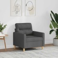 vidaXL, vidaXL Sofasessel Dunkelgrau 60 cm Stoff