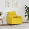 vidaXL, vidaXL Sofasessel Hellgelb 60 cm Stoff