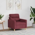 vidaXL, vidaXL Sofasessel Weinrot 60 cm Stoff