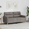 vidaXL, vidaXL 2-Sitzer-Sofa Taupe 140 cm Stoff