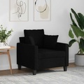vidaXL, vidaXL Sofasessel Schwarz 60 cm Stoff