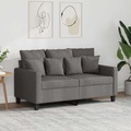 vidaXL, vidaXL 2-Sitzer-Sofa Taupe 120 cm Stoff