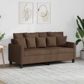 vidaXL, vidaXL 2-Sitzer-Sofa Braun 140 cm Stoff