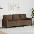 vidaXL, vidaXL 3-Sitzer-Sofa Braun 180 cm Stoff