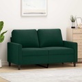 vidaXL, vidaXL 2-Sitzer-Sofa Dunkelgrün 120 cm Samt