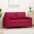 vidaXL, vidaXL 2-Sitzer-Sofa Weinrot 120 cm Samt
