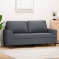 vidaXL, vidaXL 2-Sitzer-Sofa Dunkelgrau 140 cm Samt