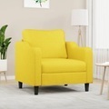 vidaXL, vidaXL Sessel Hellgelb 60 cm Stoff