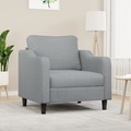 vidaXL, vidaXL Sessel Hellgrau 60 cm Stoff
