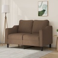 vidaXL, vidaXL 2-Sitzer-Sofa Braun 120 cm Stoff